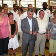 Inauguration des nouvelles tribunes du gymnase de La Charité