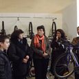 Inauguration de la banque de vélos du collège de La Charité