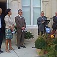 Inauguration place Jacques Huygues Desétages