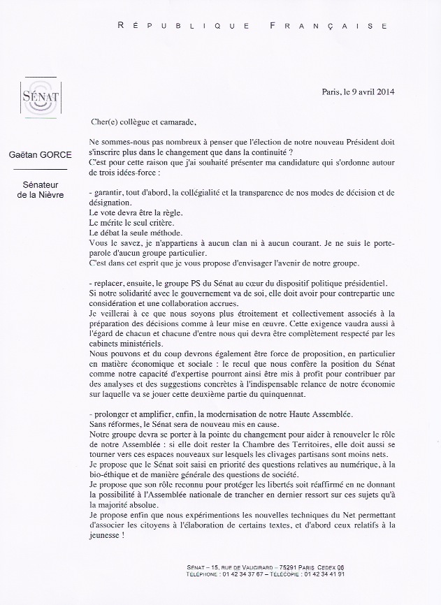 Lettre de candidature 1